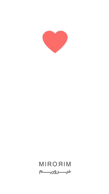 Mirorim app splash screen animation
