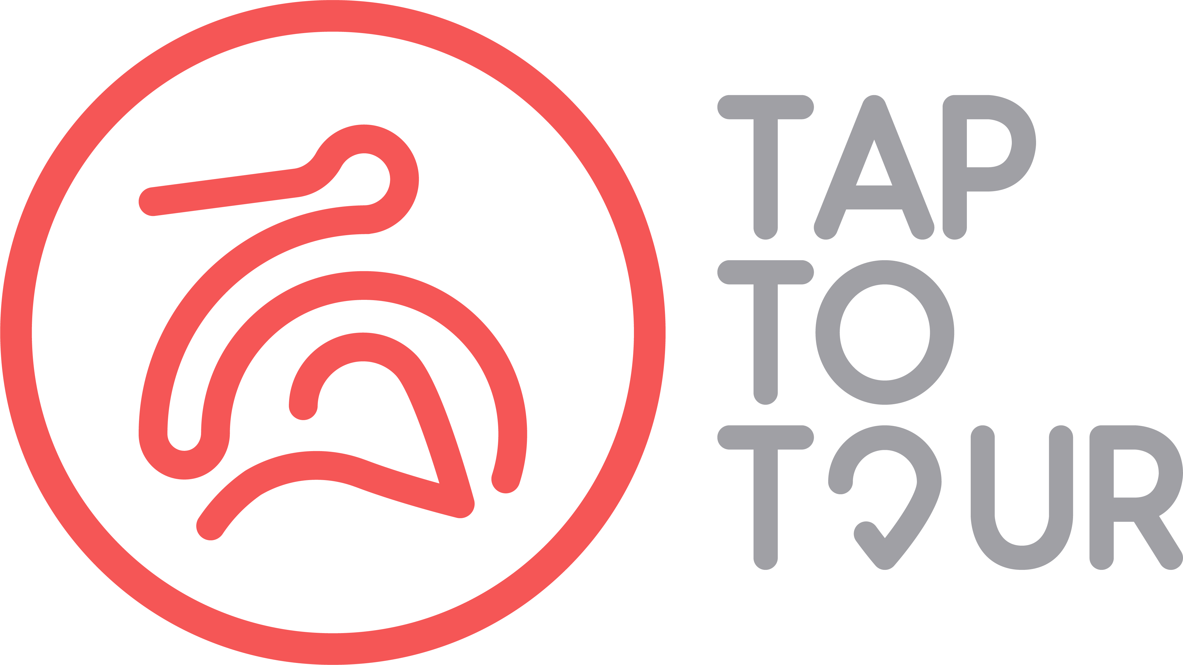 TapToTour logo — Framed with typo R